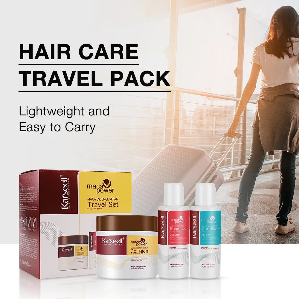 Karseell Collagen Hair Mask and Conditioner Travel Set