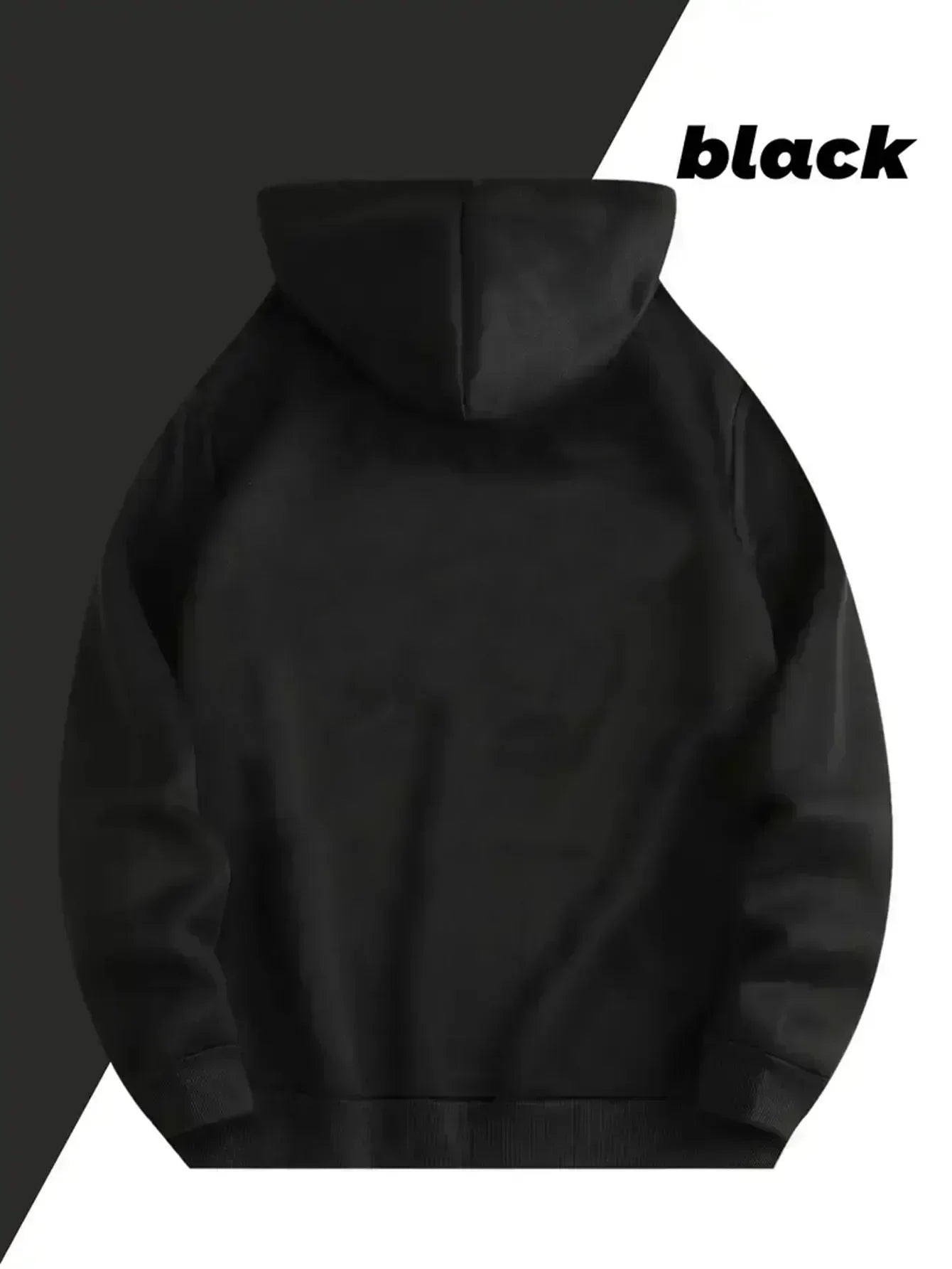 "Better Life with Jennifer" hooded sweatshirt - black with pink letters, geometric pattern print, casual pullover shirt