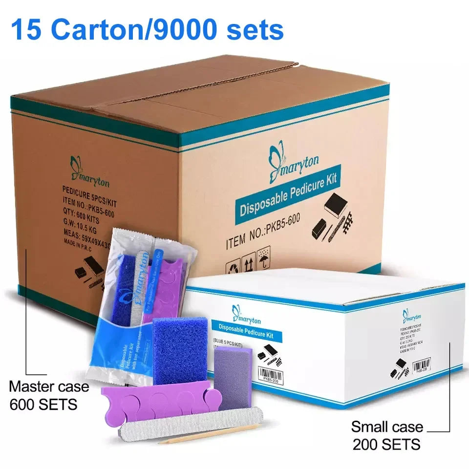 Maryton Disposable Pedicure Set With Nail File And Sanding Tools