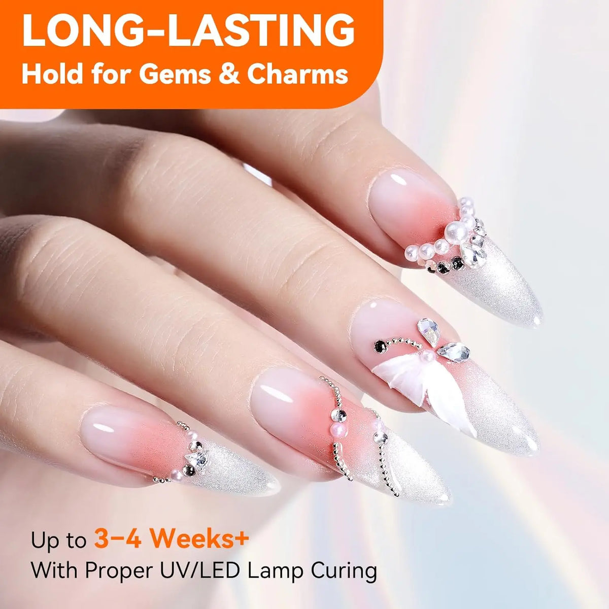 Makartt UV Cured Strong Hold Rhinestone Glue for Nail Gems