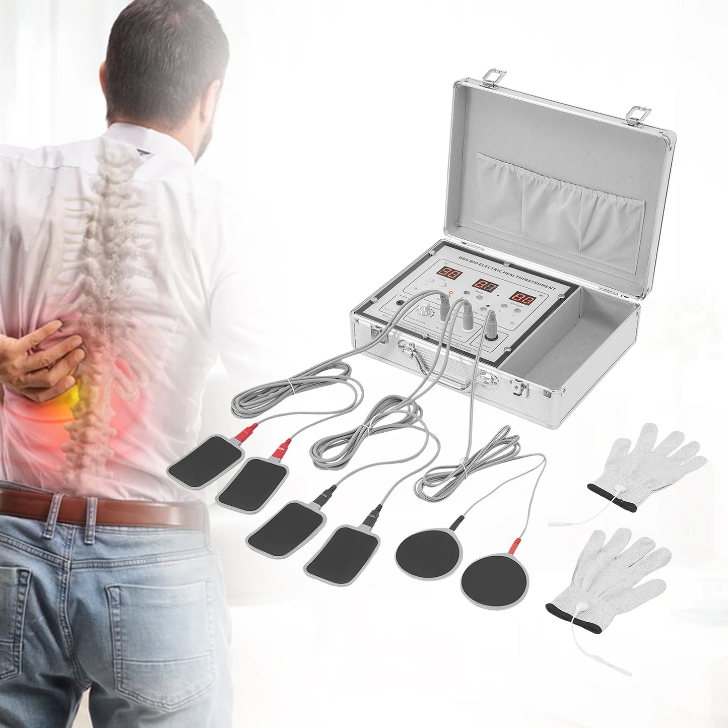 Bymaocar Bioelectric Massager Pulse Therapy Machine Traditional Meridian Massage