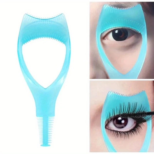 Mascara Applicator Template with Eyelash Curler Guard and Case