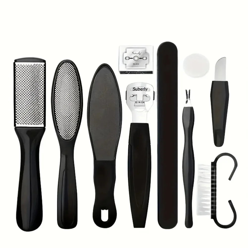 Professional Heavy-Duty Toenail Clipper Set for Ingrown & Thick Toenails,Smooth Feet with Stainless Steel Foot Care Tools