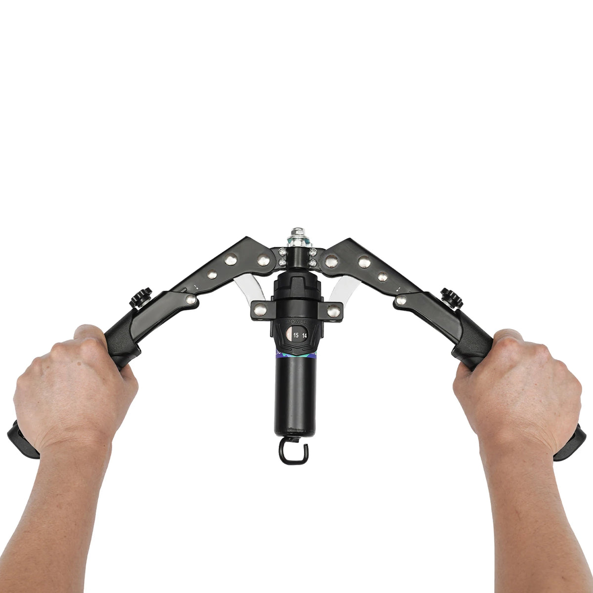 Hydraulic Power Twister Spin Button Manual Spin Button Resistance Trainer Forearm Workout Equipment with Adjustable 22–440 lbs