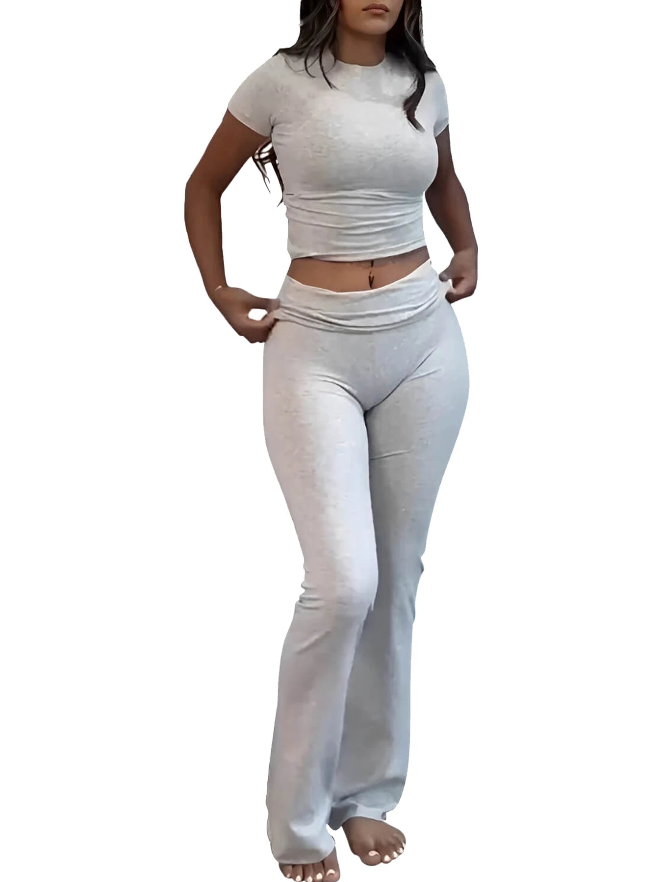 Women's Two-Piece Yoga Set for Sports and Leisure Wear