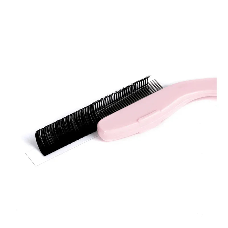 Folding Eyelash Separator Comb for Extensions and Eyebrow Grooming
