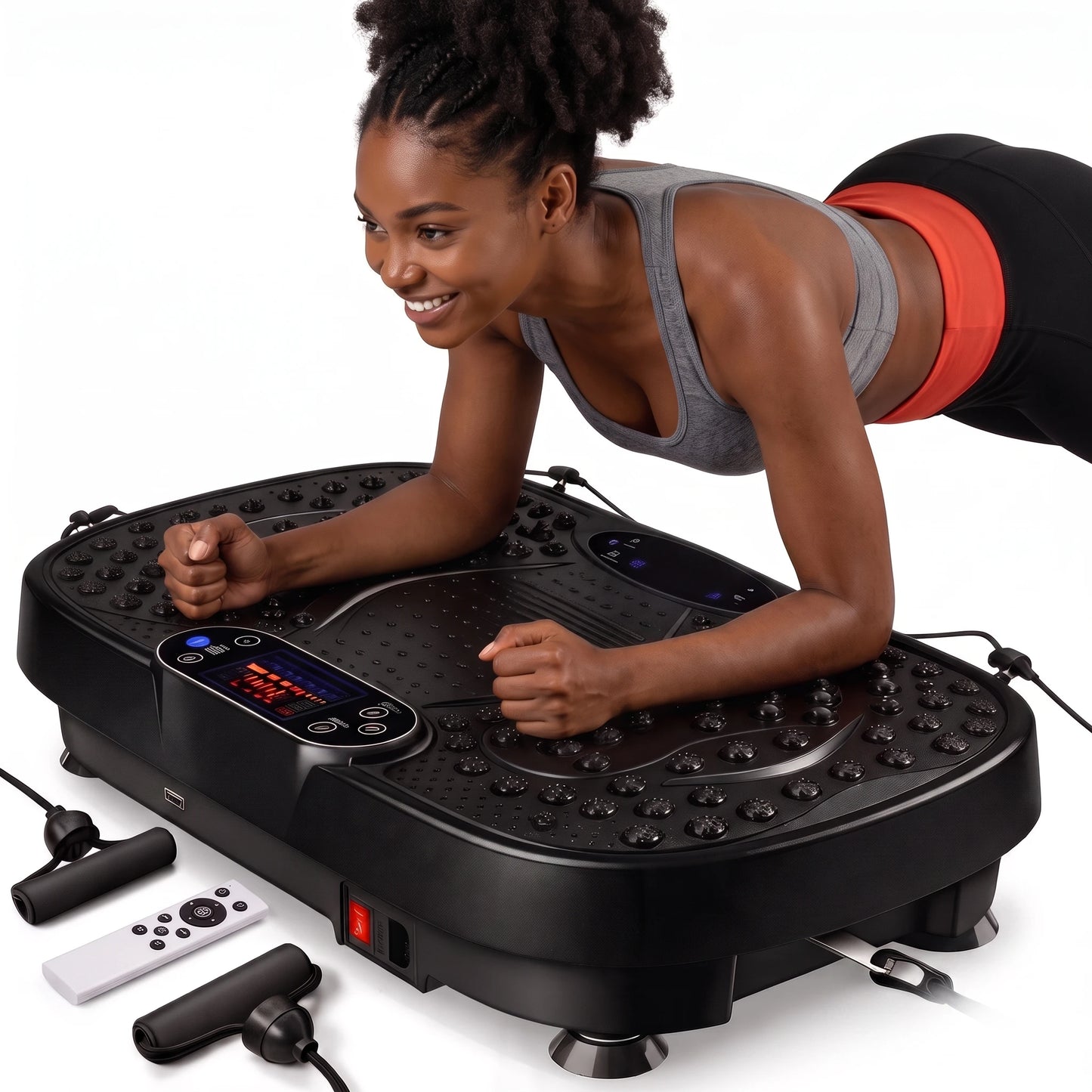 Vibration Plate Fitness Machine – Full Body Workout Shaking Platform for Weight Loss, Muscle Toning & Recovery, Home Gym Equipment for Beginners
