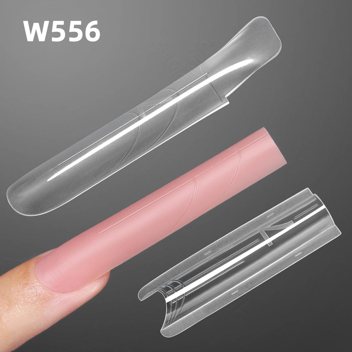 YOKEFELLOW&MR NAIL Sandwich Nail Forms 15size 240pcs Oval Extension Dual Form No Paper Forms Needed For Easy Nail Extensions