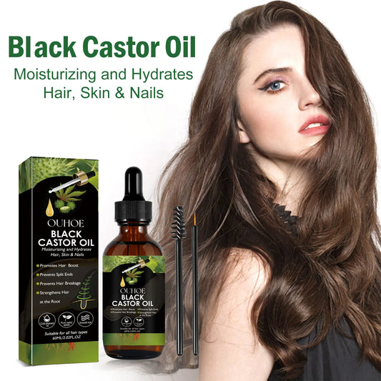 Ouhoe 100 Percent Organic Castor Oil Hair Growth Serum