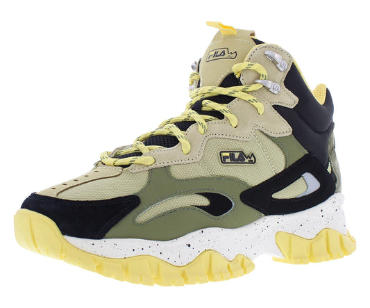 Fila Ray Tracer TR 2 Mid Womens Shoes Size 9, Color: Green/Yellow/Black