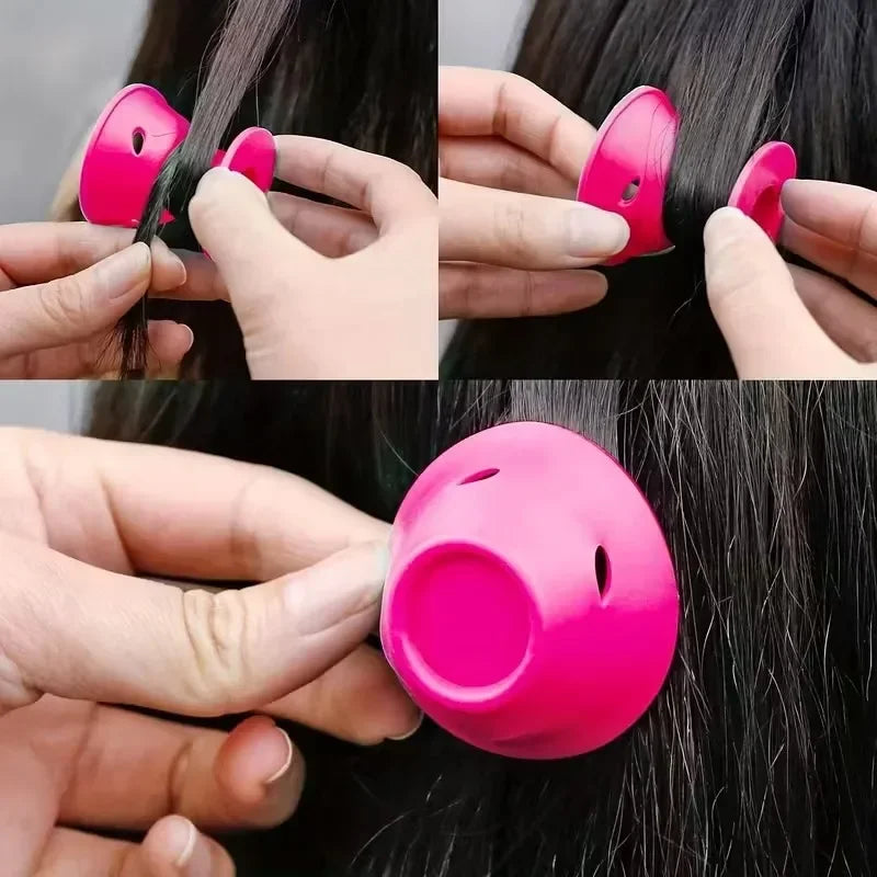 10pcs No Heat Hair Curler Mushroom Roll Set - Manual Perm Styling Tool for All Hair Types, Heatless Curling Rods for Women