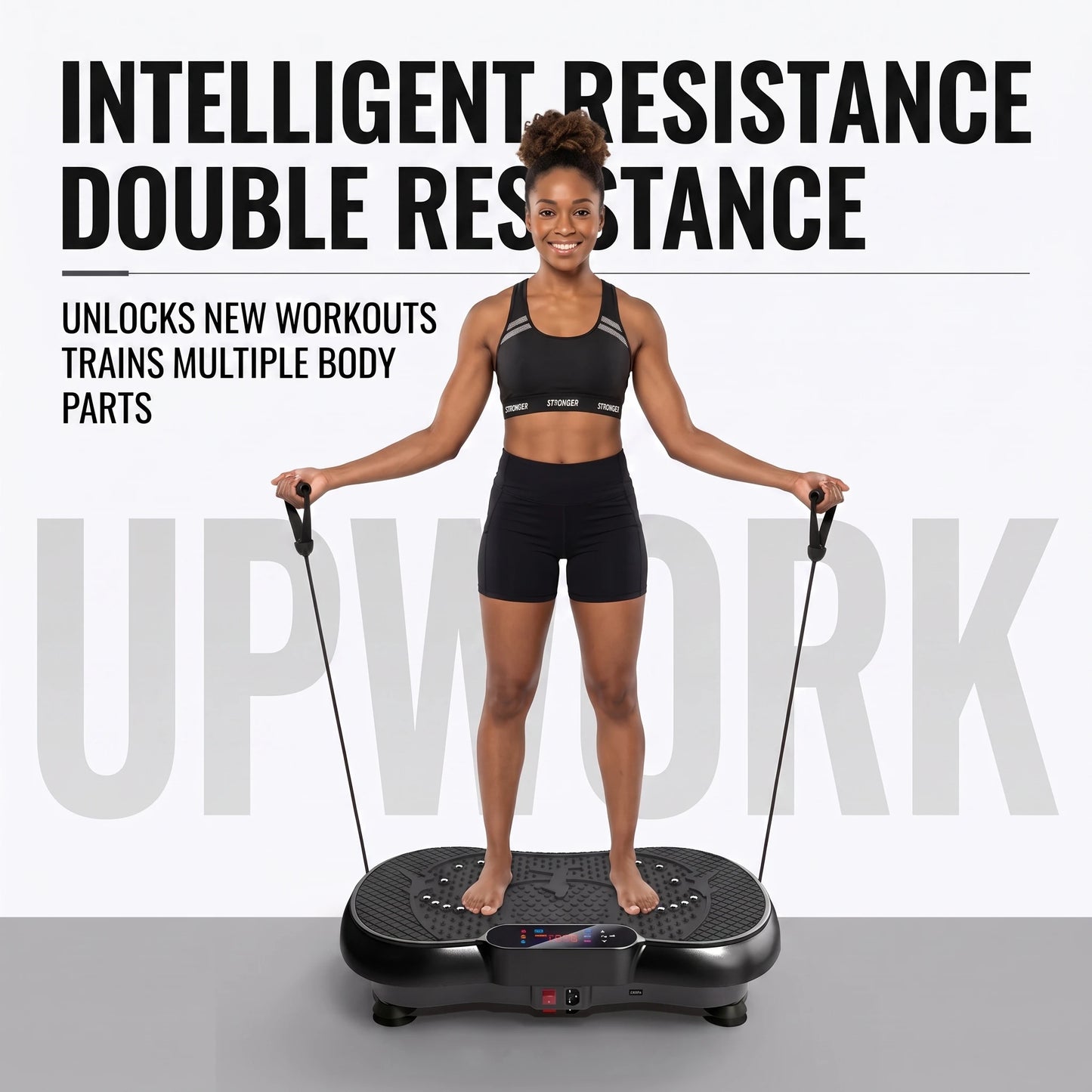 Vibration Plate Fitness Machine – Full Body Workout Shaking Platform for Weight Loss, Muscle Toning & Recovery, Home Gym Equipment for Beginners