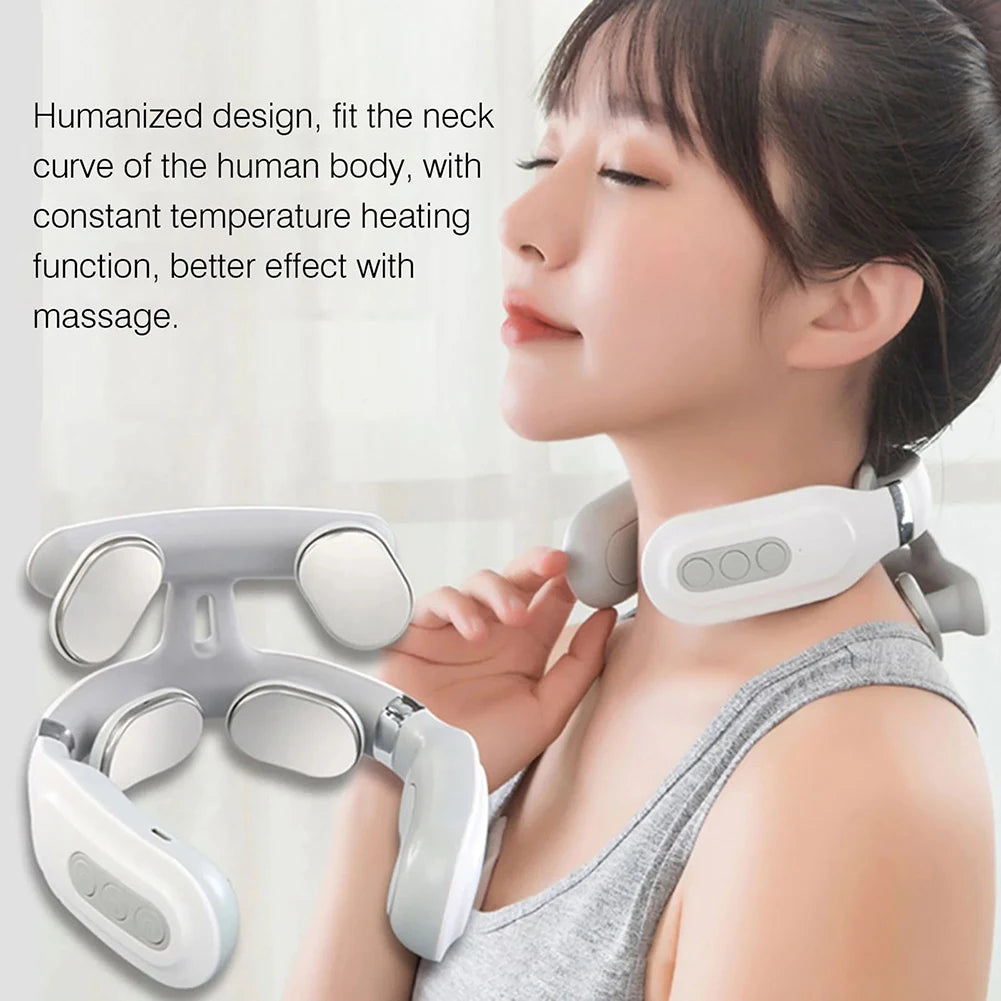 Portable Four Head Electric Vibration Back Massager For Comfort
