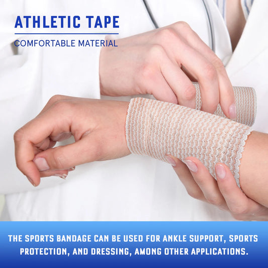 6 Rolls Elastic Bandage Sports Wraps Ace Wrap Stretch Bandage Wrap For Wrist Ankle Knee Legs Shoulder Feet
