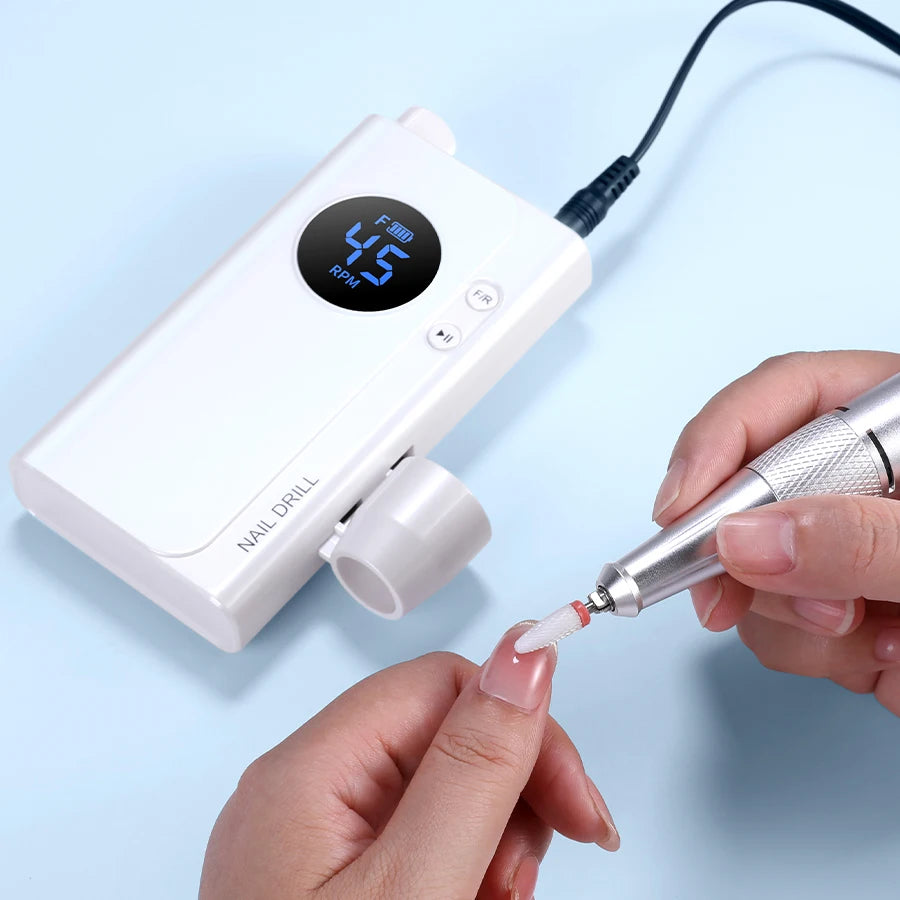 Cosprysmal Cordless Electric Nail Drill with Adjustable Speed for Manicures