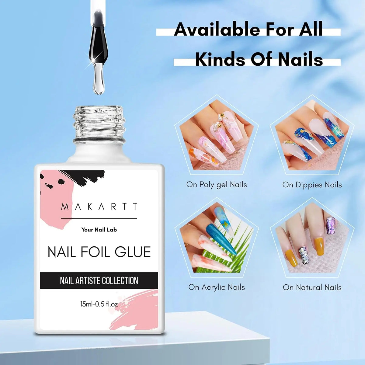 Makartt Strong Adhesion Nail Foil Transfer Gel for Nail Art