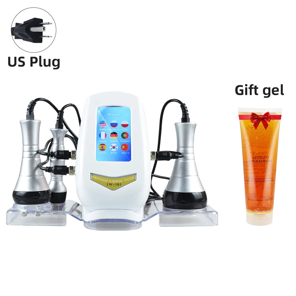 Moonic 3in1 Slimming Massage Cavitation Machine Multifunctional Equipment Facial Body Tightening Lifting Skincare Tool