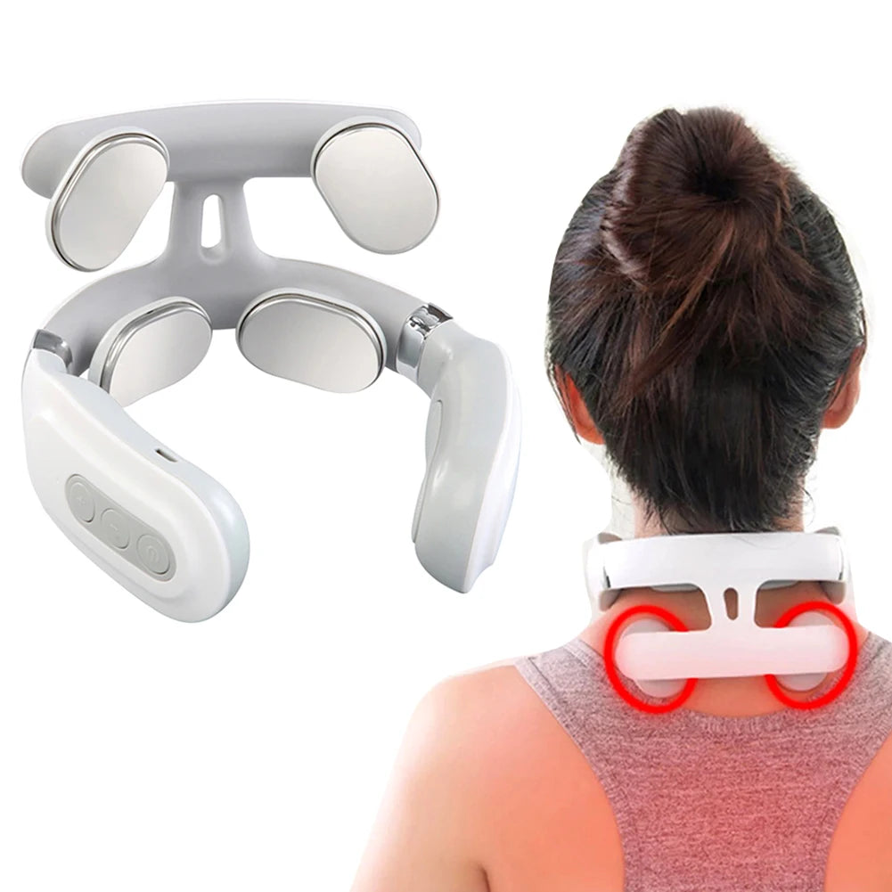 Portable Four Head Electric Vibration Back Massager For Comfort