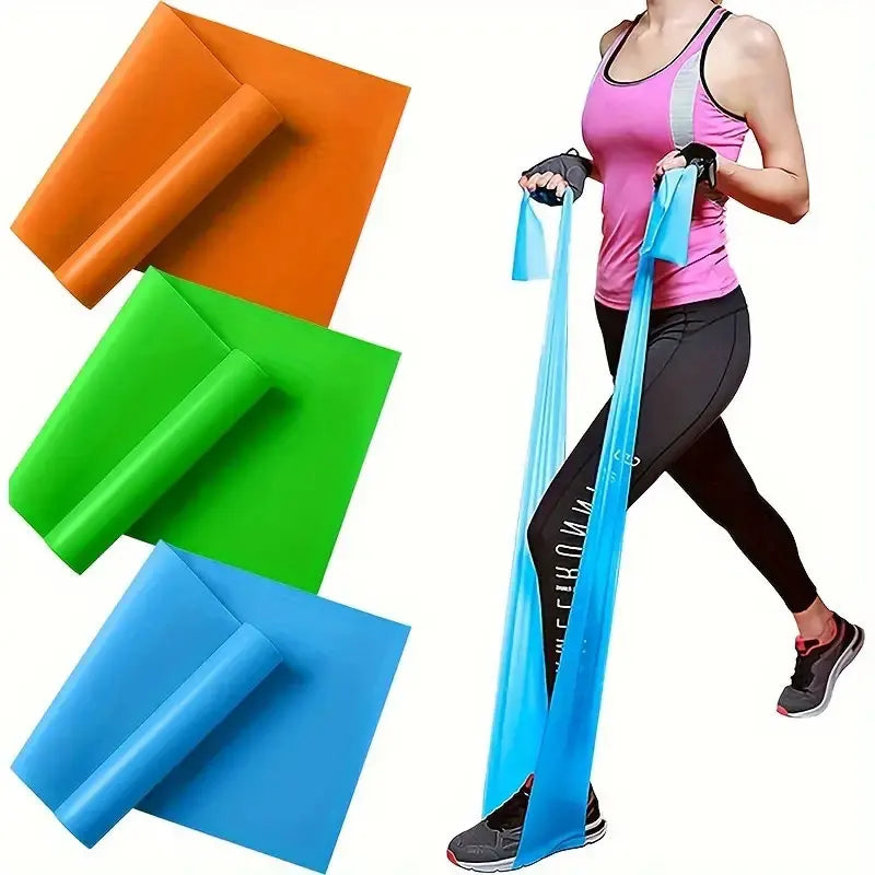 3pcs/set, Yoga Tension Belt, Elastic Fitness Resistance Band For Men Women, Yoga Stretch Belt For Strength Training exercise equipment