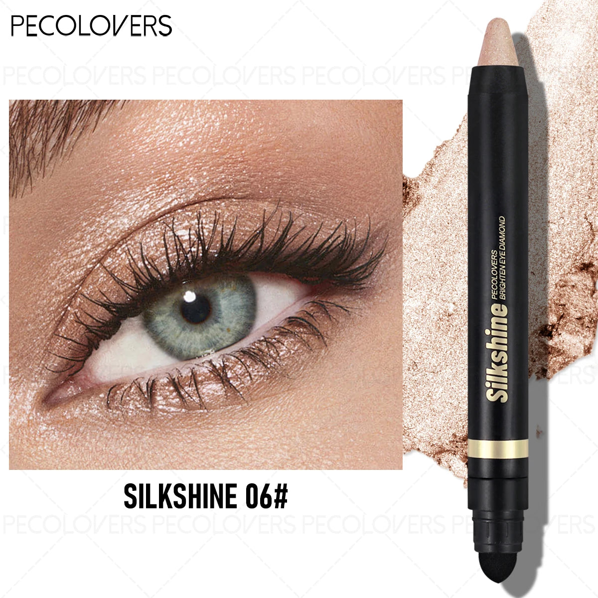 6PCS/SET 2 In 1 Double Head Eyeshadow Pencils,Water Resistant,Non Greasy Cream Formula,Rich Color Payoff,Glitter & Matte Dual Finishes,No Powder Fallout,Beginner Friendly Portable Eye Stick Set For Everyday Beauty Looks