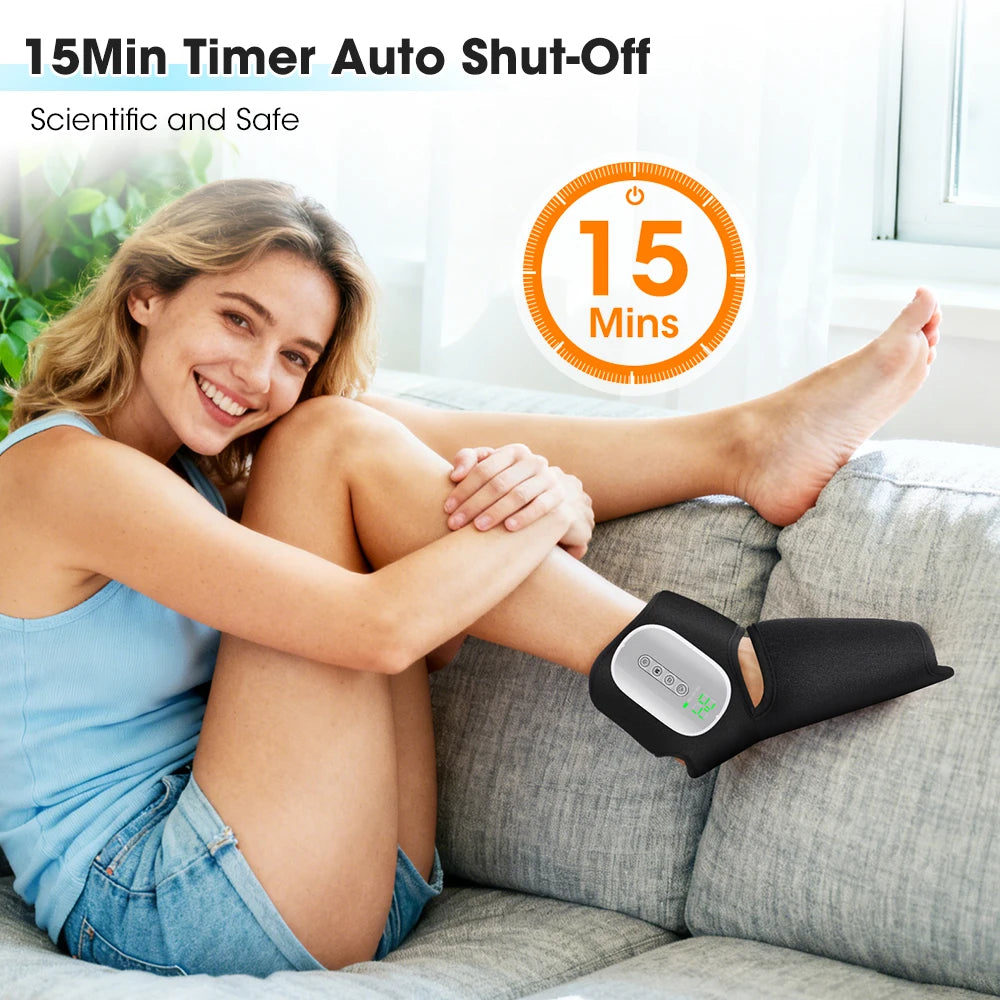 Moajaza Wireless Foot And Ankle Massager With Heat Compression
