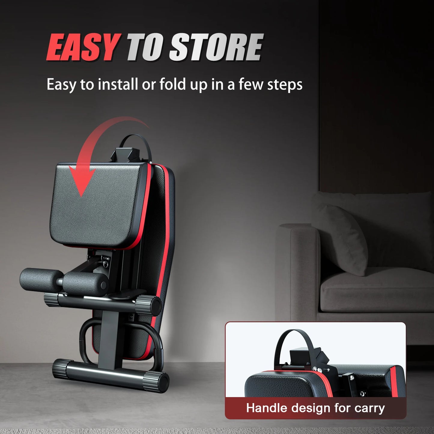 Weight Bench Foldable 14-in-1 Dumbbell Bench 1000 lbs Sit-up Assist Fitness Equipment 6 Adjustable for Full Body Workout