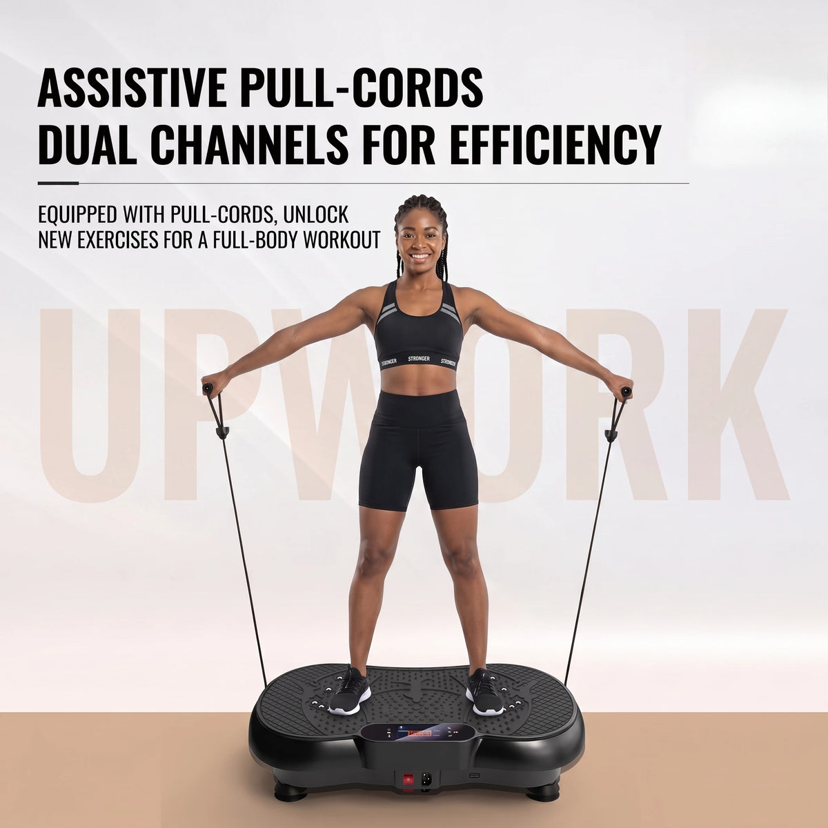Vibration Plate Fitness Machine – Full Body Workout Shaking Platform for Weight Loss, Muscle Toning & Recovery, Home Gym Equipment for Beginners