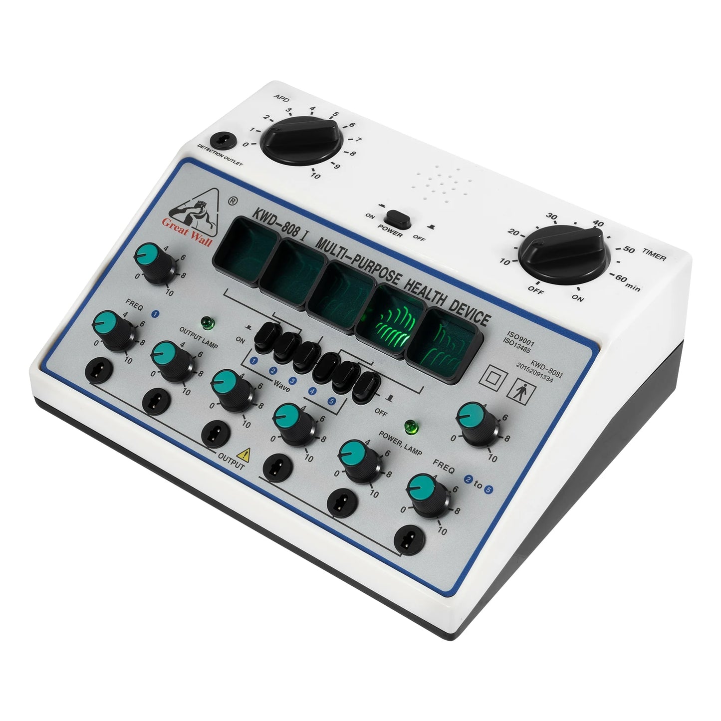 KWD808-I Electric Impulse Acupuncture Therapy 6-Output Patch Massager