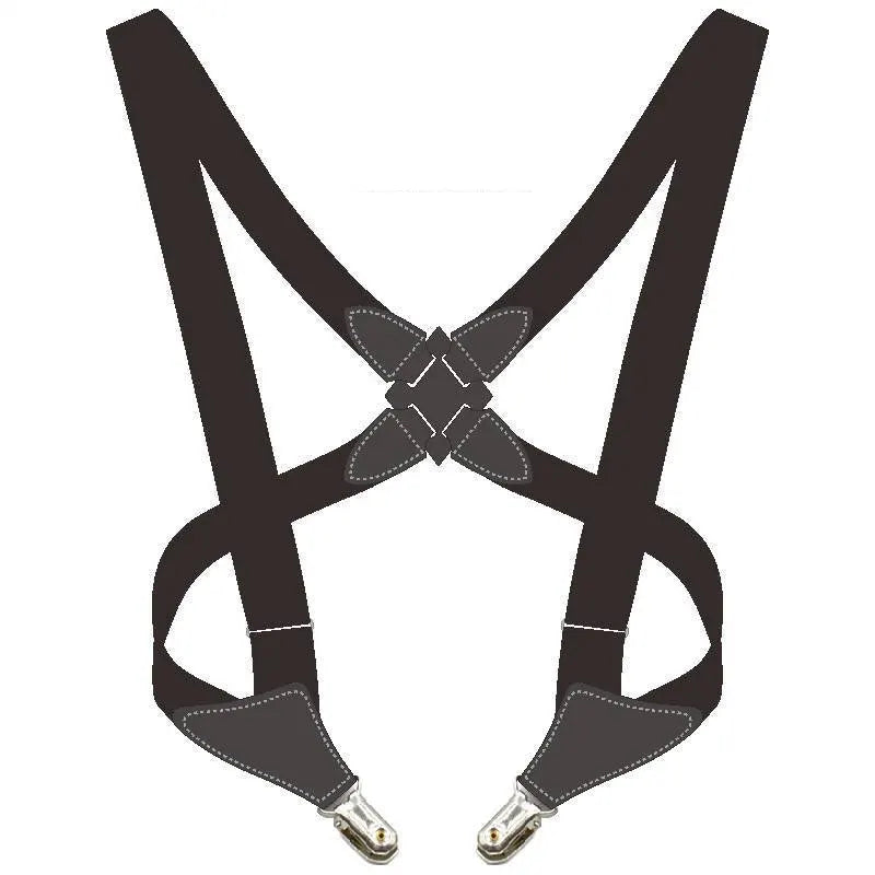 Mens Suspenders Fashion Side Clip Suspenders Durable Adjustable Elastic X Back Style Suspenders