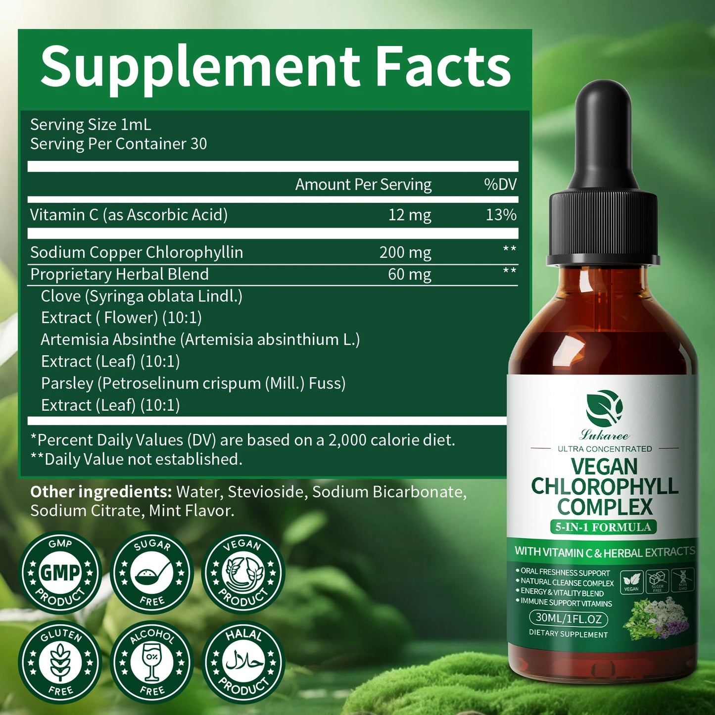 Beworths Lukaree Chlorophyll Liquid Drops For Immune Support