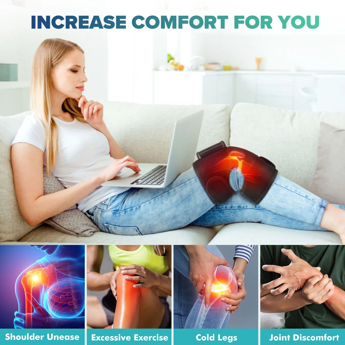Intelligent Leg Electric Heating Knee Massage Device