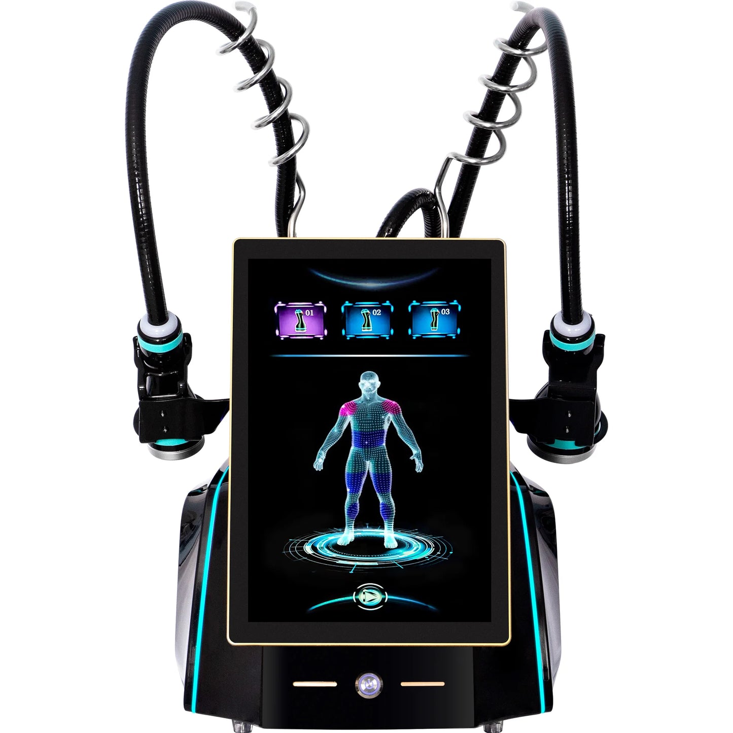 3‑in‑1 Non Invasive Ice Microwave Massage Slimming Machine Stretch Mark Removal Skin Tightening Fat Reduction Massage Device