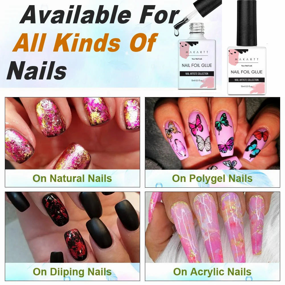 Makartt Strong Adhesion Nail Foil Transfer Gel for Nail Art
