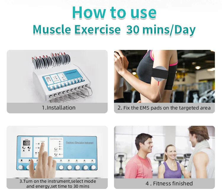 FAZJEUNE 3 In 1 EMS Muscle Stimulator And Body Massager