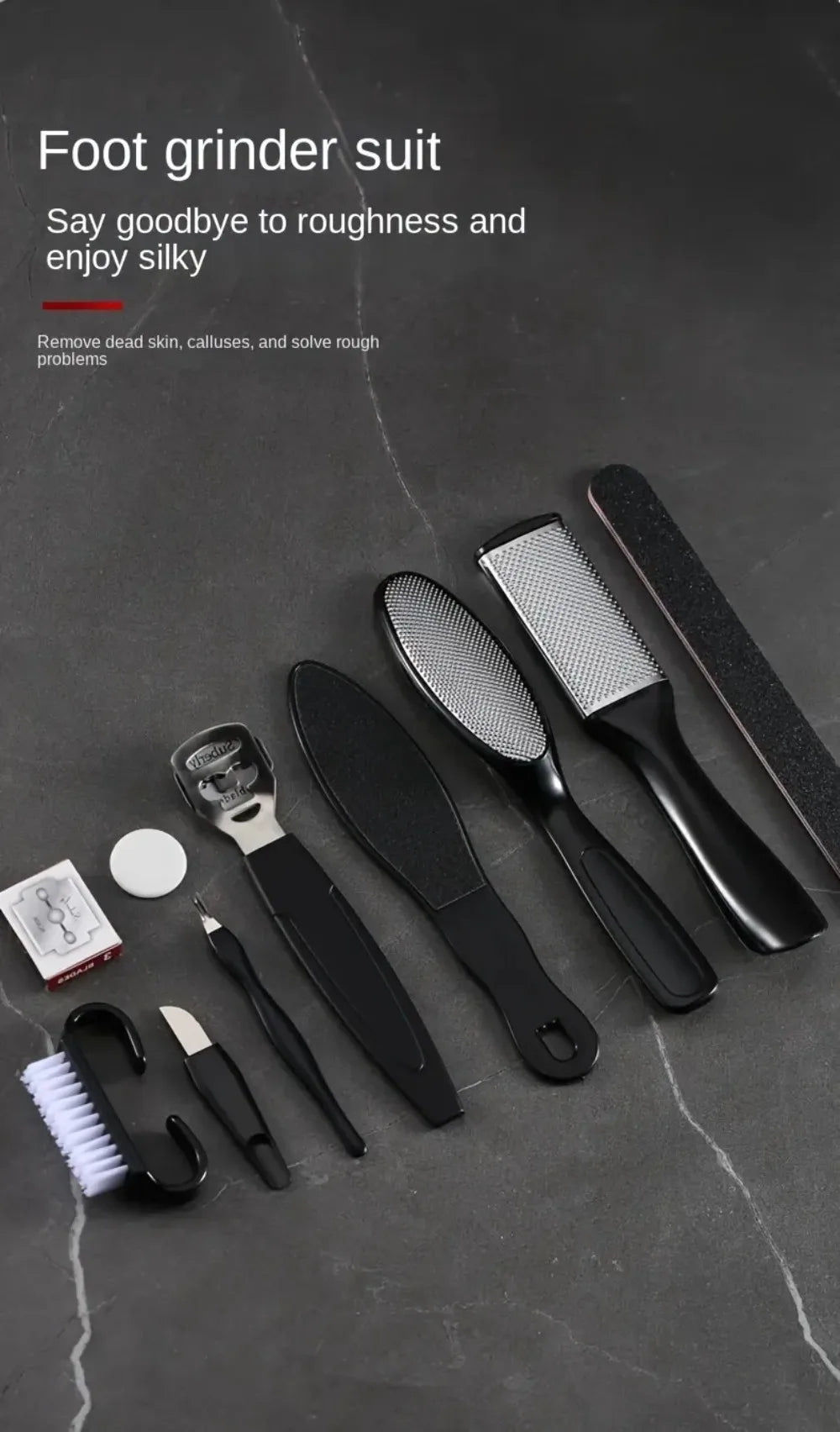 Professional Heavy-Duty Toenail Clipper Set for Ingrown & Thick Toenails,Smooth Feet with Stainless Steel Foot Care Tools
