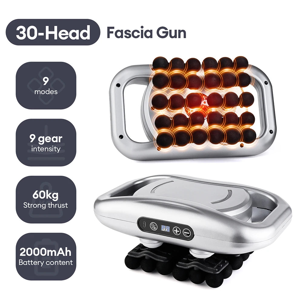Iebilif Wireless 42 Heads Massage Gun With Red Light Therapy