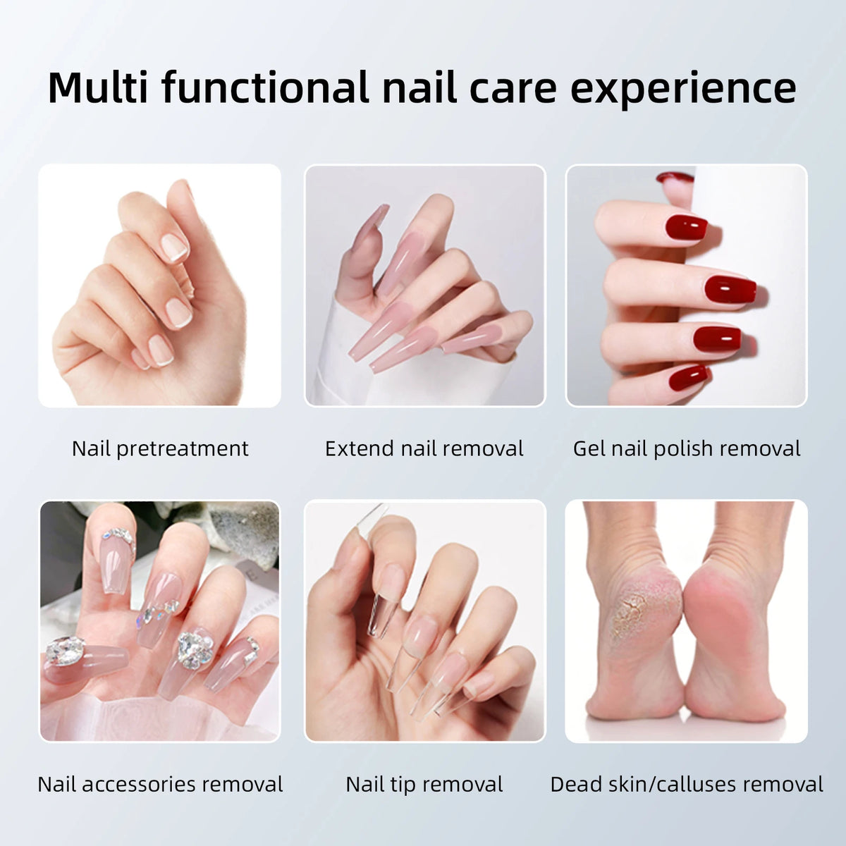 Portable Rechargeable Electric Nail Drill for Manicure and Pedicure Care