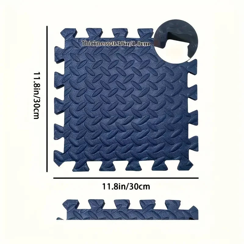EVA Interlocking Foam Floor Tiles 30x30cm Non-Slip Gym Mat Puzzle Flooring for Home Workout Yoga Equipment Protection 4/16Pcs