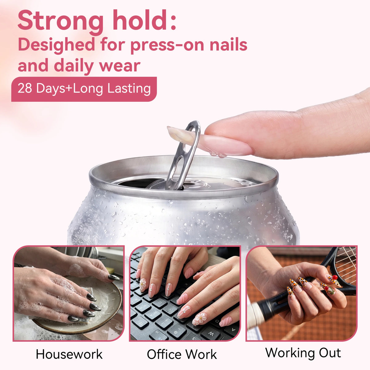 Makartt HEMA Free Semi Solid Nail Glue for Fake Tips
