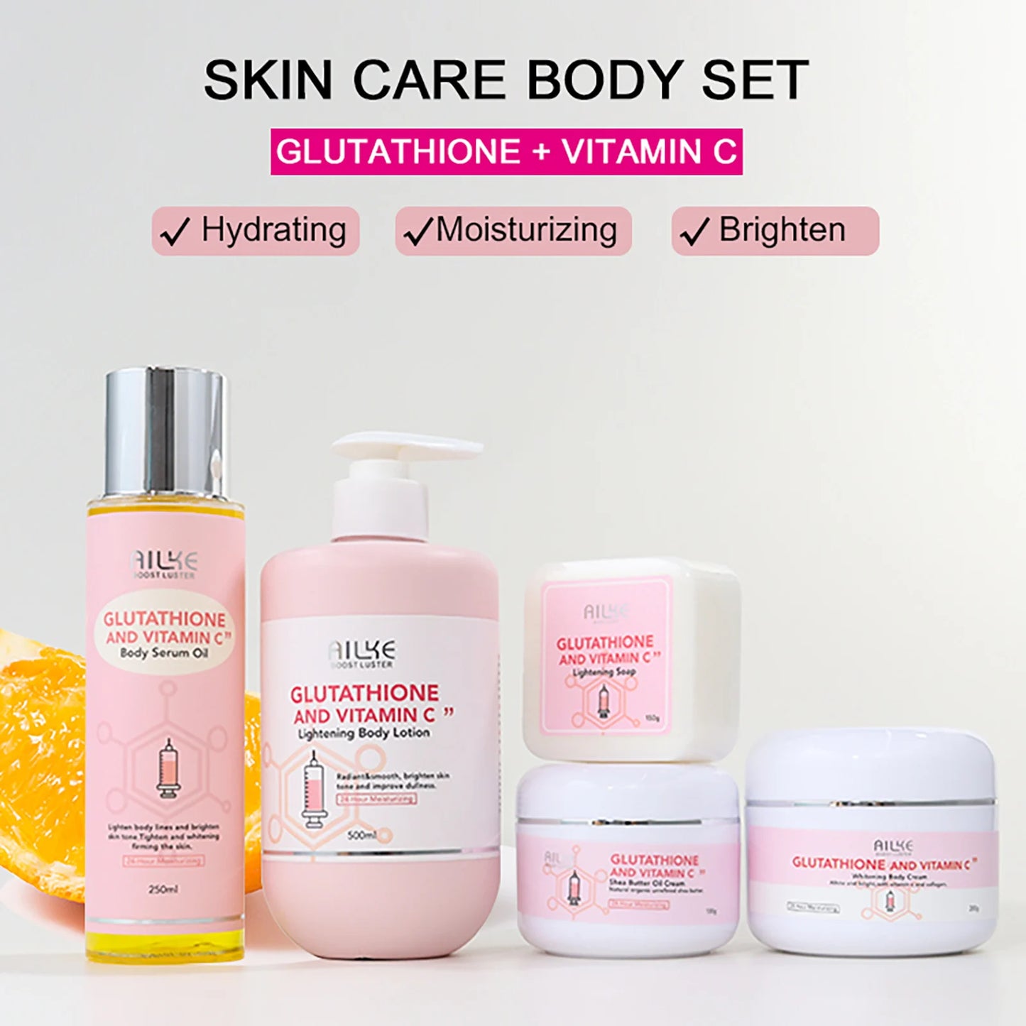 AILKE Whitening Moisturizing Korean Facial And Body Lotion, Reduce Melanin Wrinkles, Vitamin C Dark Spots Remove Skin Care Cream