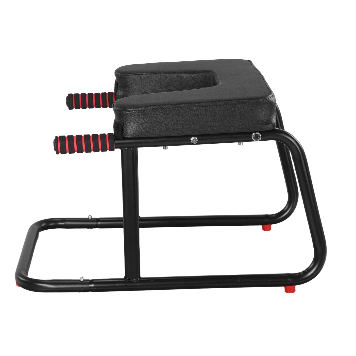 Yoga Headstand Bench with Anti-Slip Mat Yoga Inversion Chair Metal Frame & PU Pads for Back Decompression Strength Training