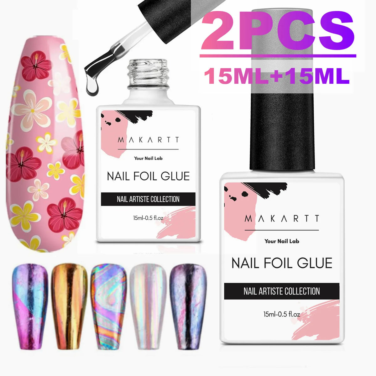 Makartt Strong Adhesion Nail Foil Transfer Gel for Nail Art