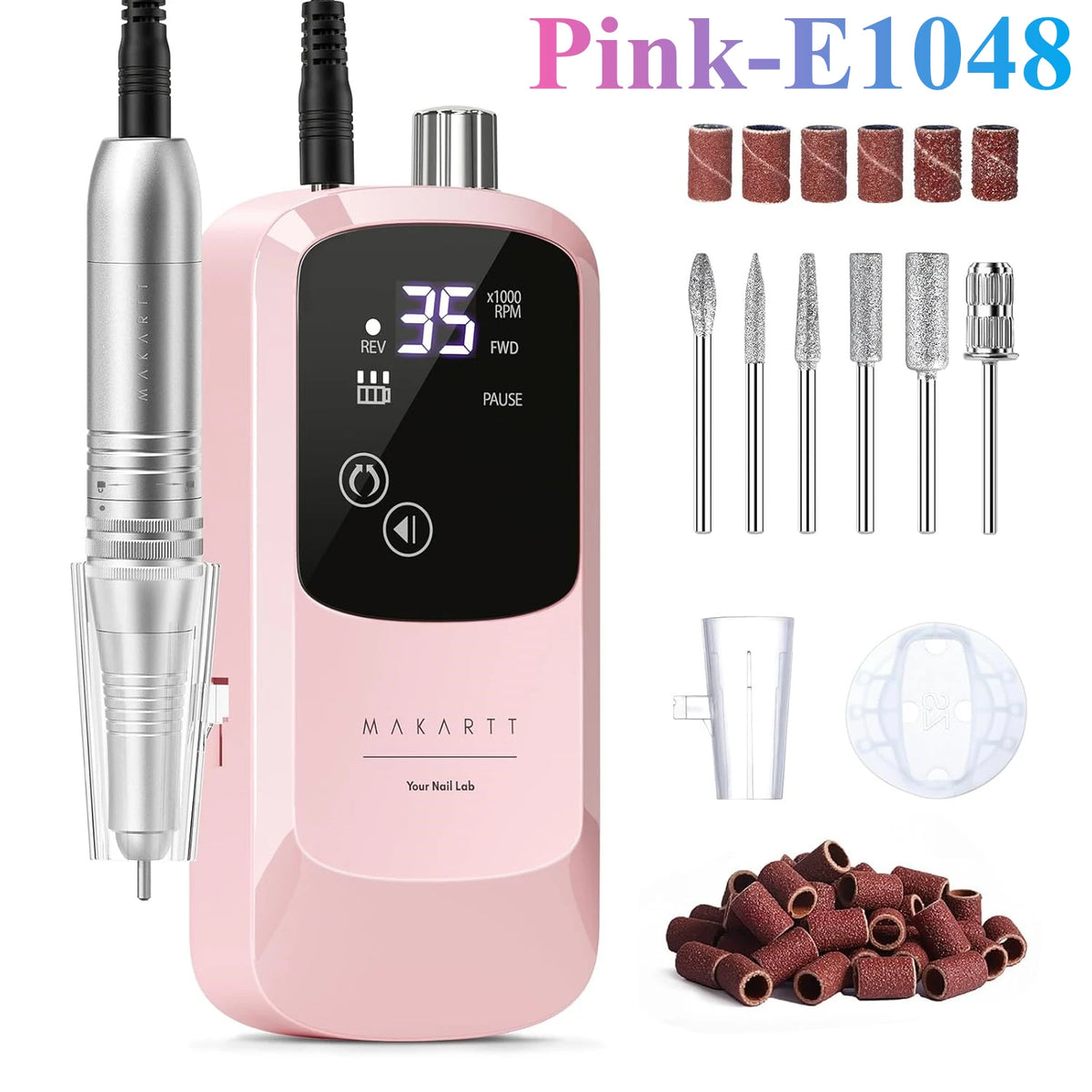 Makartt Rechargeable Electric Nail Drill With LED Display