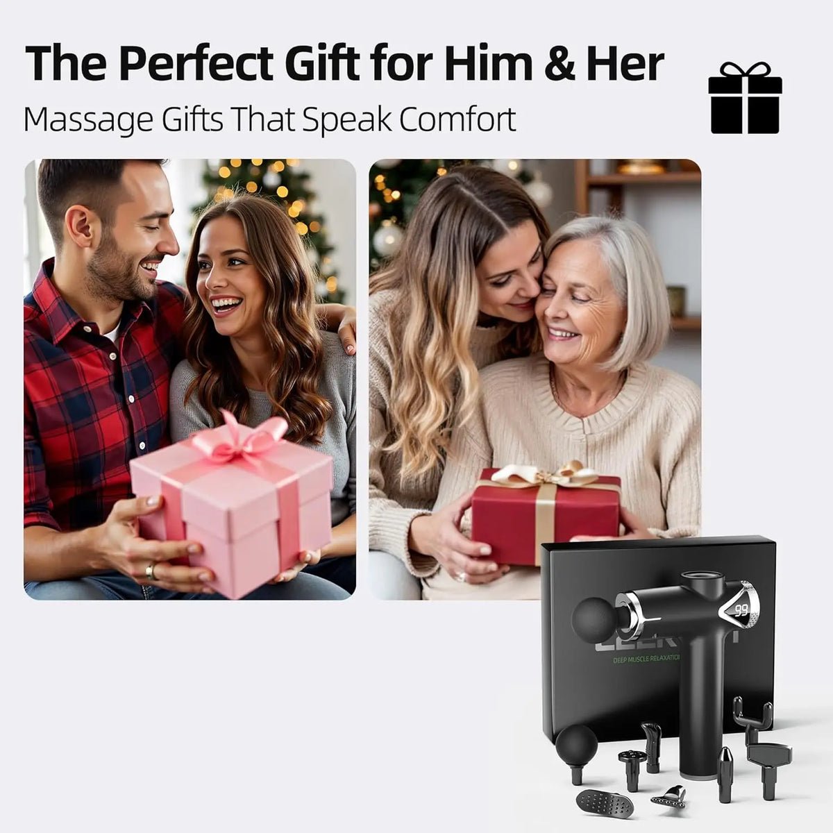 Leercon Portable Muscle Massage Gun For Deep Tissue Relief