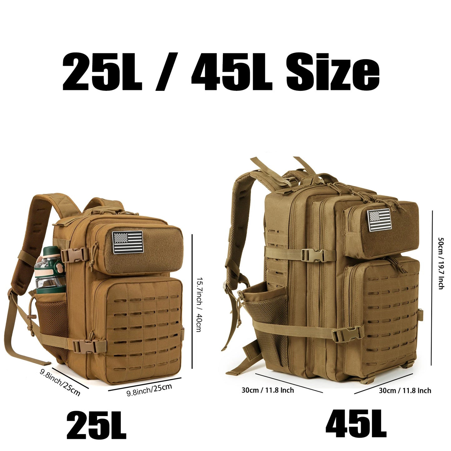 25L/45L trekking backpack, suitable for travel, sports and daily use. Applicable to camping, outdoor sports and daily activities