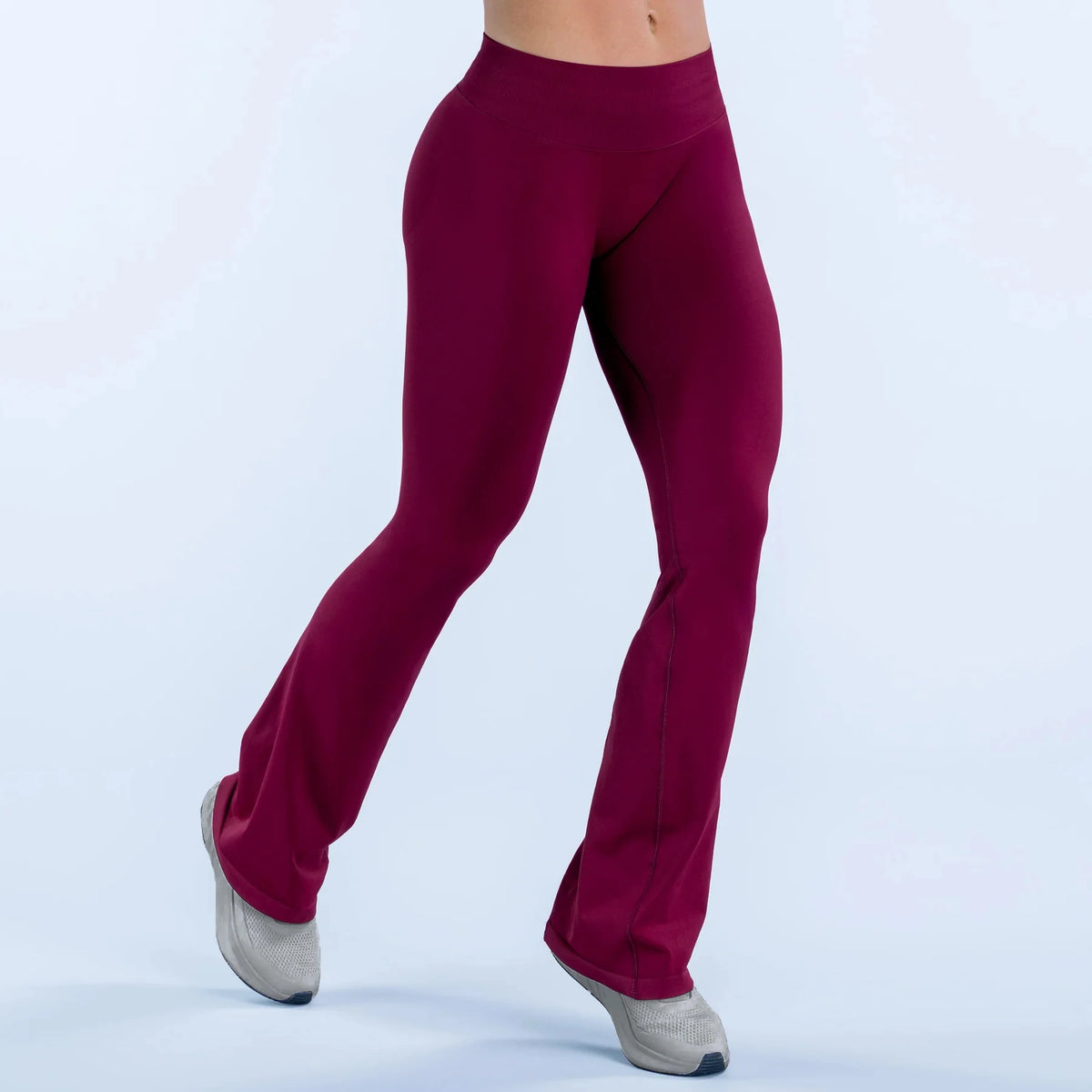 NCLAGEN Women's Seamless Flared Yoga Leggings for Fitness Workouts