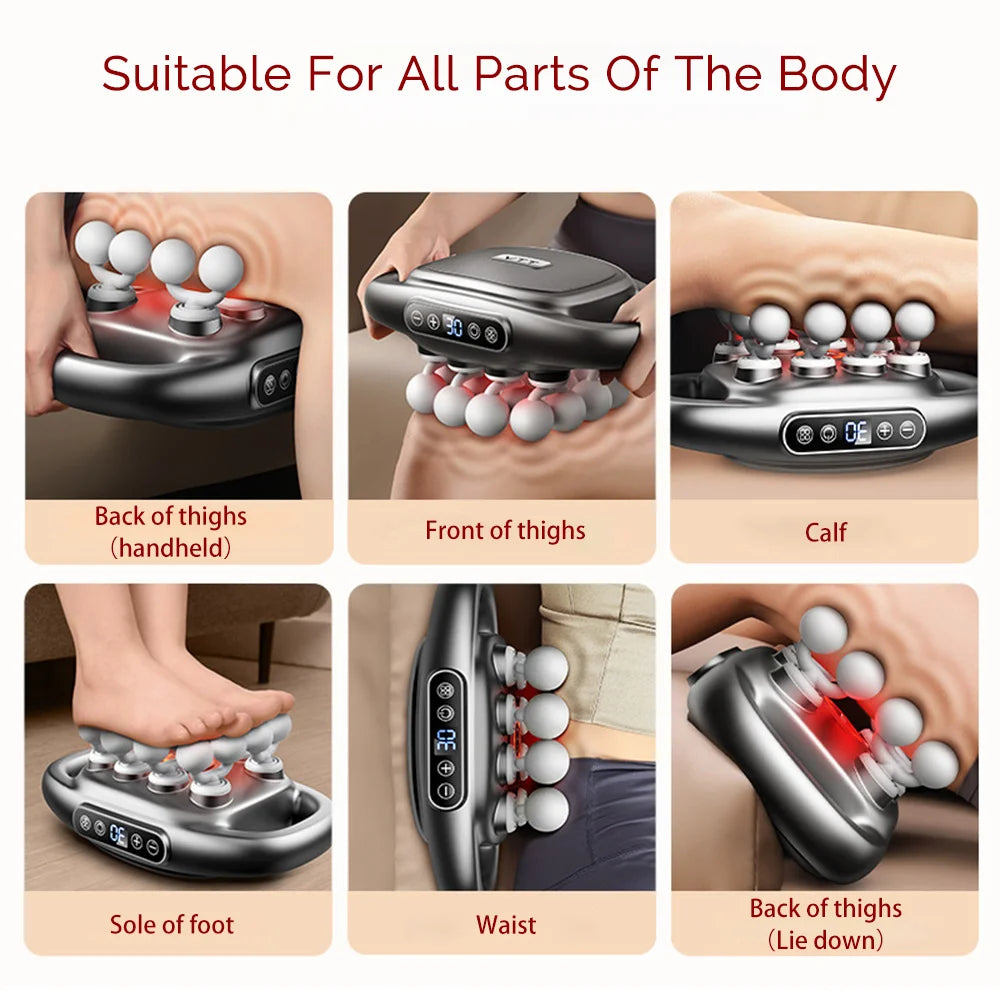 16-Head Fascia Gun High-Frequency Vibration Body Massage Gun Back and Waist Massager Neck Shoulder Massager Muscle masajeador