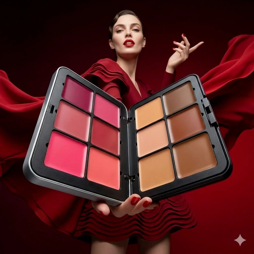 12-color iron box concealer blush cream matte highlight contour makeup all-in-one palette