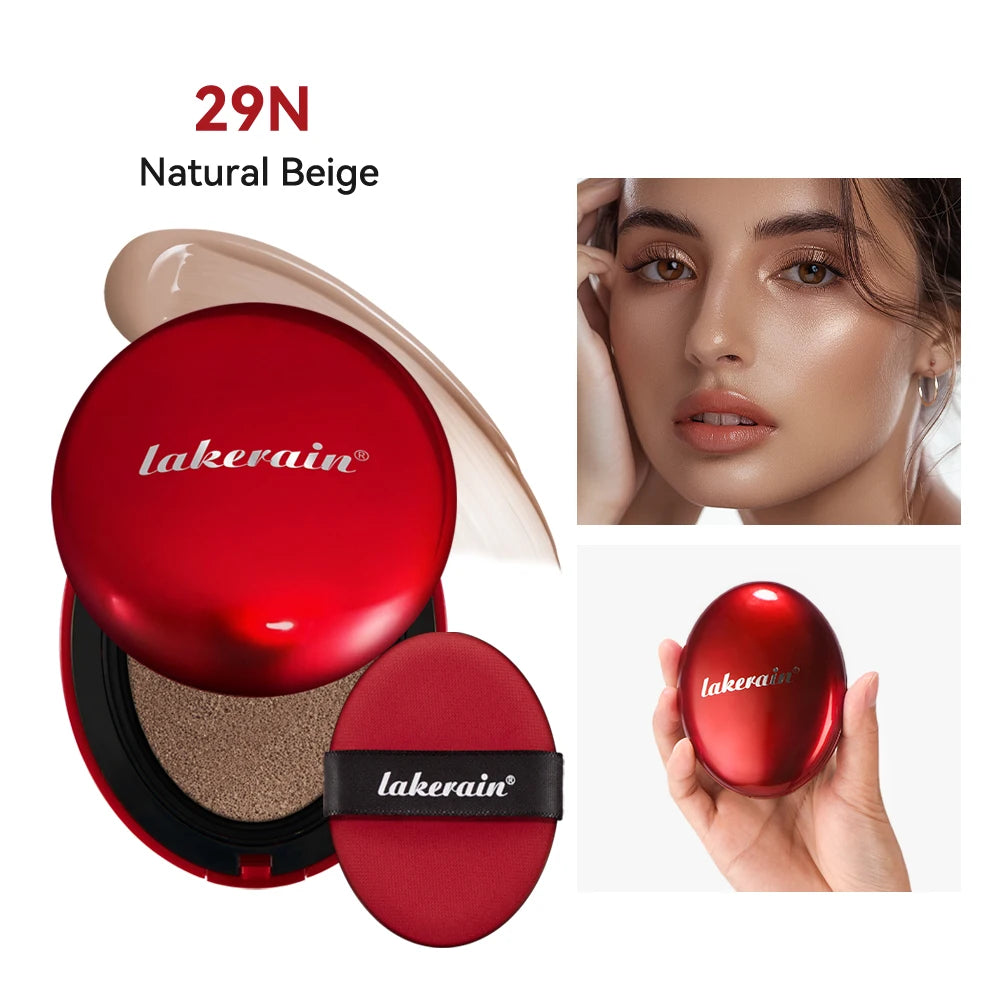 Long-Lasting Waterproof Air Cushion Foundation Sunscreen Lightweight Translucent Full Coverage Quick Daily Facial Makeup Glow