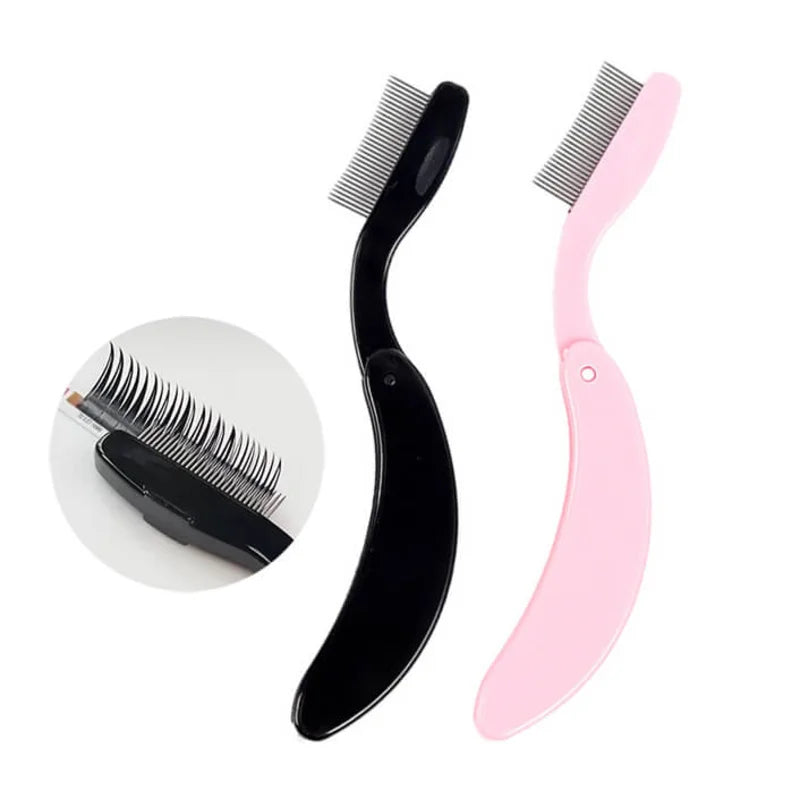 Folding Eyelash Separator Comb For Lash Extensions And Brows